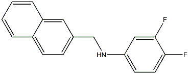 3,4-difluoro-N-(naphthalen-2-ylmethyl)aniline Struktur