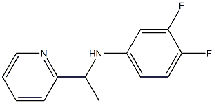 3,4-difluoro-N-[1-(pyridin-2-yl)ethyl]aniline Struktur