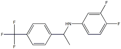 3,4-difluoro-N-{1-[4-(trifluoromethyl)phenyl]ethyl}aniline Struktur