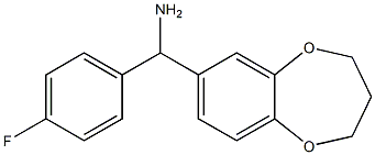 3,4-dihydro-2H-1,5-benzodioxepin-7-yl(4-fluorophenyl)methanamine Struktur