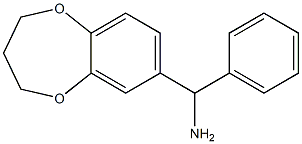 3,4-dihydro-2H-1,5-benzodioxepin-7-yl(phenyl)methanamine Struktur