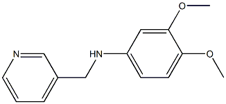 3,4-dimethoxy-N-(pyridin-3-ylmethyl)aniline Struktur