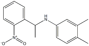 3,4-dimethyl-N-[1-(2-nitrophenyl)ethyl]aniline Struktur