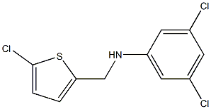 3,5-dichloro-N-[(5-chlorothiophen-2-yl)methyl]aniline Struktur