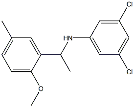 3,5-dichloro-N-[1-(2-methoxy-5-methylphenyl)ethyl]aniline Struktur