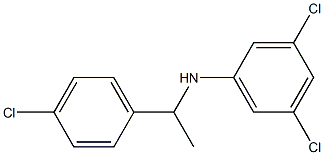 3,5-dichloro-N-[1-(4-chlorophenyl)ethyl]aniline Struktur