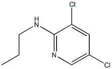 3,5-dichloro-N-propylpyridin-2-amine Struktur