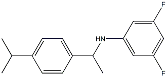 3,5-difluoro-N-{1-[4-(propan-2-yl)phenyl]ethyl}aniline Struktur