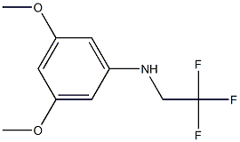 3,5-dimethoxy-N-(2,2,2-trifluoroethyl)aniline Struktur