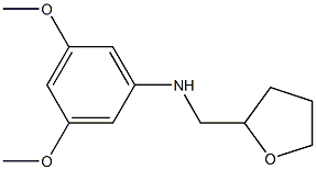 3,5-dimethoxy-N-(oxolan-2-ylmethyl)aniline Struktur