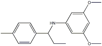 3,5-dimethoxy-N-[1-(4-methylphenyl)propyl]aniline Struktur