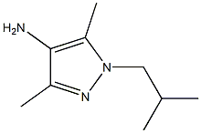 3,5-dimethyl-1-(2-methylpropyl)-1H-pyrazol-4-amine Struktur