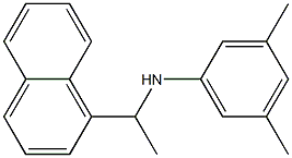 3,5-dimethyl-N-[1-(naphthalen-1-yl)ethyl]aniline Struktur