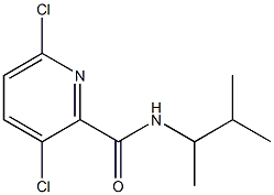 3,6-dichloro-N-(3-methylbutan-2-yl)pyridine-2-carboxamide Struktur