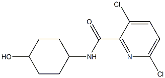 3,6-dichloro-N-(4-hydroxycyclohexyl)pyridine-2-carboxamide Struktur