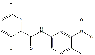 3,6-dichloro-N-(4-methyl-3-nitrophenyl)pyridine-2-carboxamide Struktur