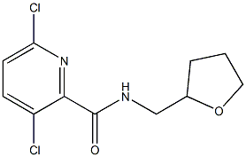 3,6-dichloro-N-(oxolan-2-ylmethyl)pyridine-2-carboxamide Struktur