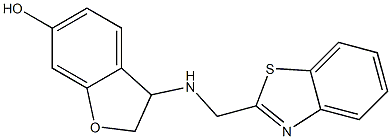 3-[(1,3-benzothiazol-2-ylmethyl)amino]-2,3-dihydro-1-benzofuran-6-ol Struktur