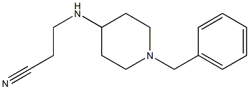 3-[(1-benzylpiperidin-4-yl)amino]propanenitrile Struktur