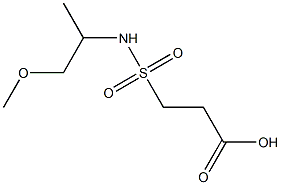 3-[(1-methoxypropan-2-yl)sulfamoyl]propanoic acid Struktur