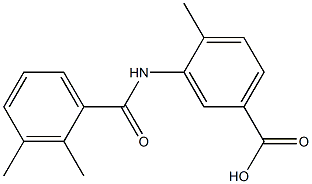 3-[(2,3-dimethylbenzoyl)amino]-4-methylbenzoic acid Struktur