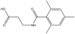 3-[(2,4,6-trimethylphenyl)formamido]propanoic acid Struktur