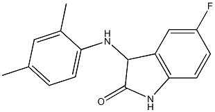 3-[(2,4-dimethylphenyl)amino]-5-fluoro-2,3-dihydro-1H-indol-2-one Struktur