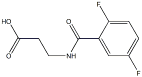 3-[(2,5-difluorobenzoyl)amino]propanoic acid Struktur