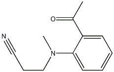 3-[(2-acetylphenyl)(methyl)amino]propanenitrile Struktur