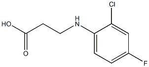 3-[(2-chloro-4-fluorophenyl)amino]propanoic acid Struktur