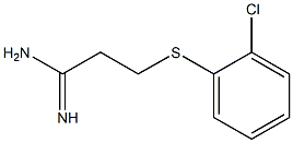 3-[(2-chlorophenyl)sulfanyl]propanimidamide Struktur