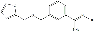 3-[(2-furylmethoxy)methyl]-N'-hydroxybenzenecarboximidamide Struktur