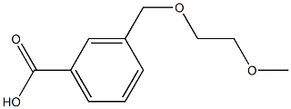 3-[(2-methoxyethoxy)methyl]benzoic acid Struktur