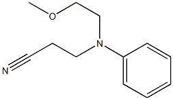 3-[(2-methoxyethyl)(phenyl)amino]propanenitrile Struktur