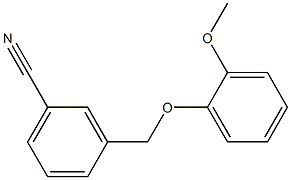 3-[(2-methoxyphenoxy)methyl]benzonitrile Struktur