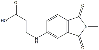 3-[(2-methyl-1,3-dioxo-2,3-dihydro-1H-isoindol-5-yl)amino]propanoic acid Struktur