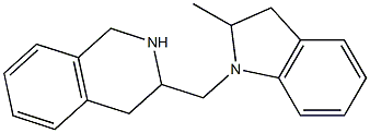 3-[(2-methyl-2,3-dihydro-1H-indol-1-yl)methyl]-1,2,3,4-tetrahydroisoquinoline Struktur