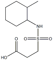 3-[(2-methylcyclohexyl)sulfamoyl]propanoic acid Struktur