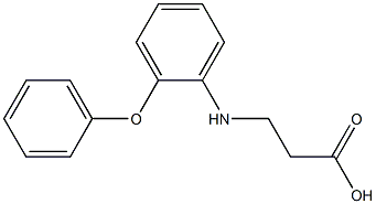 3-[(2-phenoxyphenyl)amino]propanoic acid Struktur