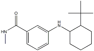 3-[(2-tert-butylcyclohexyl)amino]-N-methylbenzamide Struktur