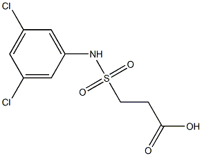 3-[(3,5-dichlorophenyl)sulfamoyl]propanoic acid Struktur