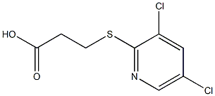 3-[(3,5-dichloropyridin-2-yl)thio]propanoic acid Struktur