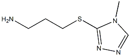 3-[(3-aminopropyl)sulfanyl]-4-methyl-4H-1,2,4-triazole Struktur