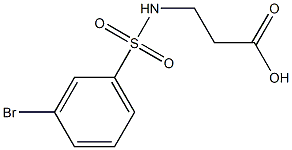 3-[(3-bromobenzene)sulfonamido]propanoic acid Struktur