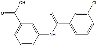 3-[(3-chlorobenzoyl)amino]benzoic acid Struktur