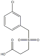 3-[(3-chlorobenzyl)sulfonyl]propanoic acid Struktur