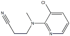 3-[(3-chloropyridin-2-yl)(methyl)amino]propanenitrile Struktur