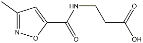 3-[(3-methyl-1,2-oxazol-5-yl)formamido]propanoic acid Struktur