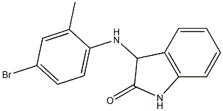 3-[(4-bromo-2-methylphenyl)amino]-2,3-dihydro-1H-indol-2-one Struktur