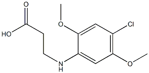 3-[(4-chloro-2,5-dimethoxyphenyl)amino]propanoic acid Struktur